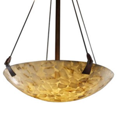 Alabaster Rocks! Bowl Suspension by Justice Design Group - Starlight Lighting USA and Canada
